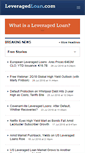 Mobile Screenshot of leveragedloan.com